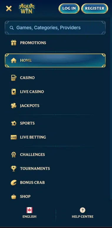 Application Aquawin Casino